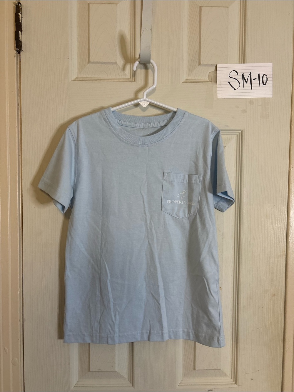 Properly Light Blue Pocket Tee for Kids